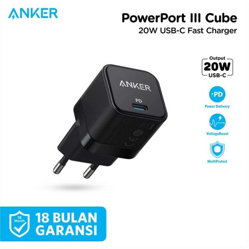 شارژر دیواری 20 وات انکر مدل PowerPort III A2149 Cube - Image 5
