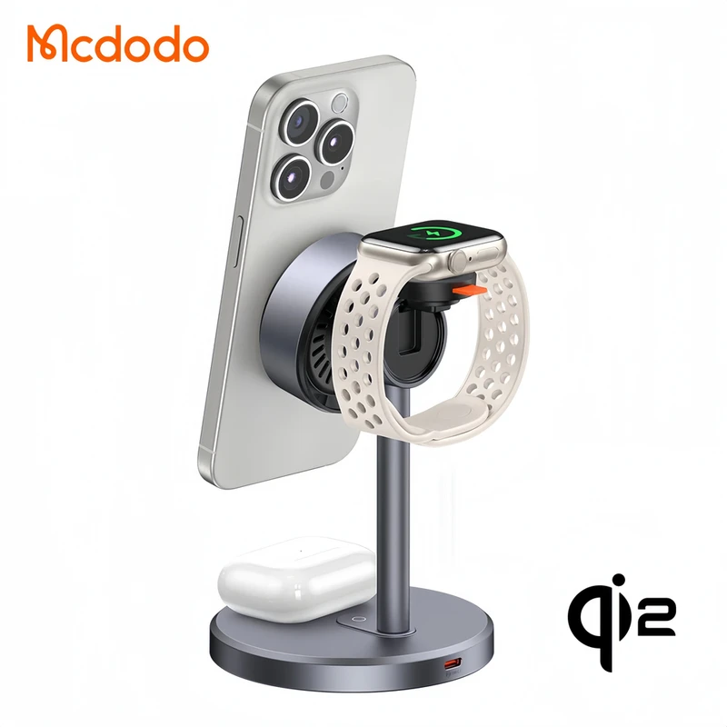 پایه نگهدارنده و شارژر بی سیم گوشی موبایل مک دودو مدل CH-246 - Image 3